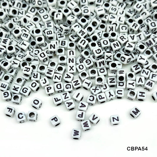 CBPA54 CRAFT BEADS PLASTIC 6*6MM 500GMS A54