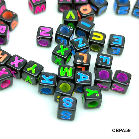 CBPA59 CRAFT BEADS PLASTIC 6*6MM 500GMS A59