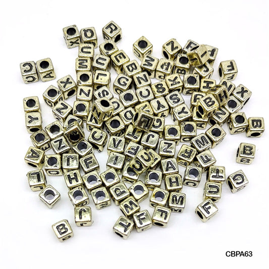 CBPA63 CRAFT BEADS PLASTIC 6*6MM 500GM A63