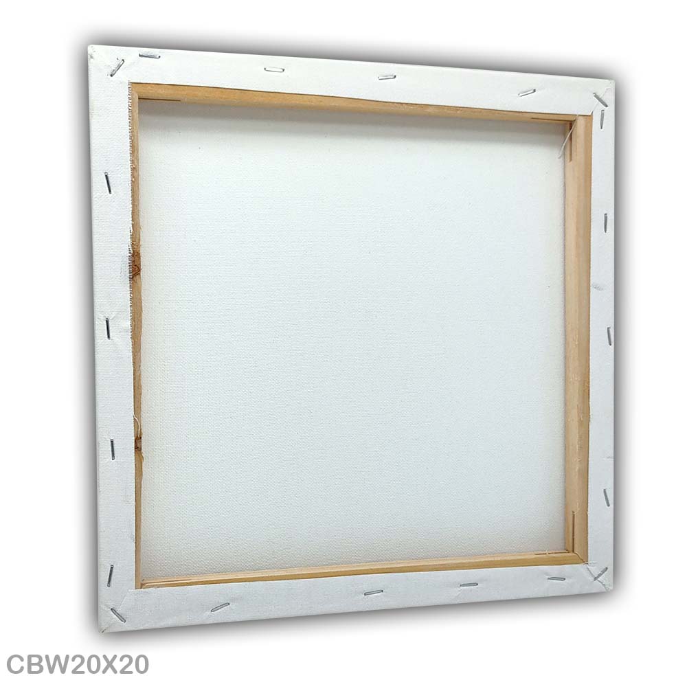CANVAS BOARD STRETCHED WHITE 20X20CM (CBW20X20)