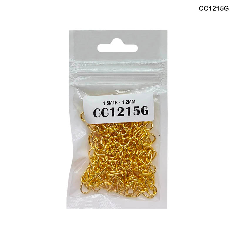 CC1215G CHAIN 1.5MTR GOLD 1.2MM