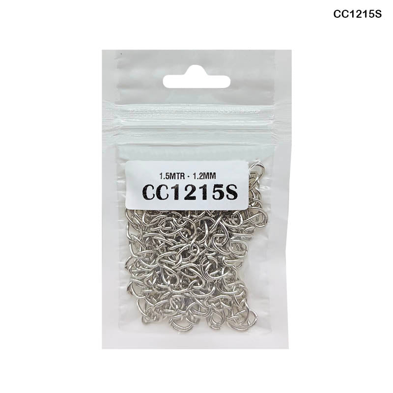 CC1215S CHAIN 1.5MTR SILVER 1.2MM