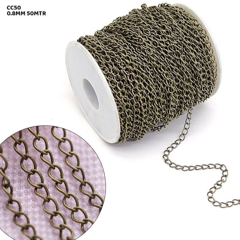 CHAIN 0.8MM COPER 50MTR (CC50)