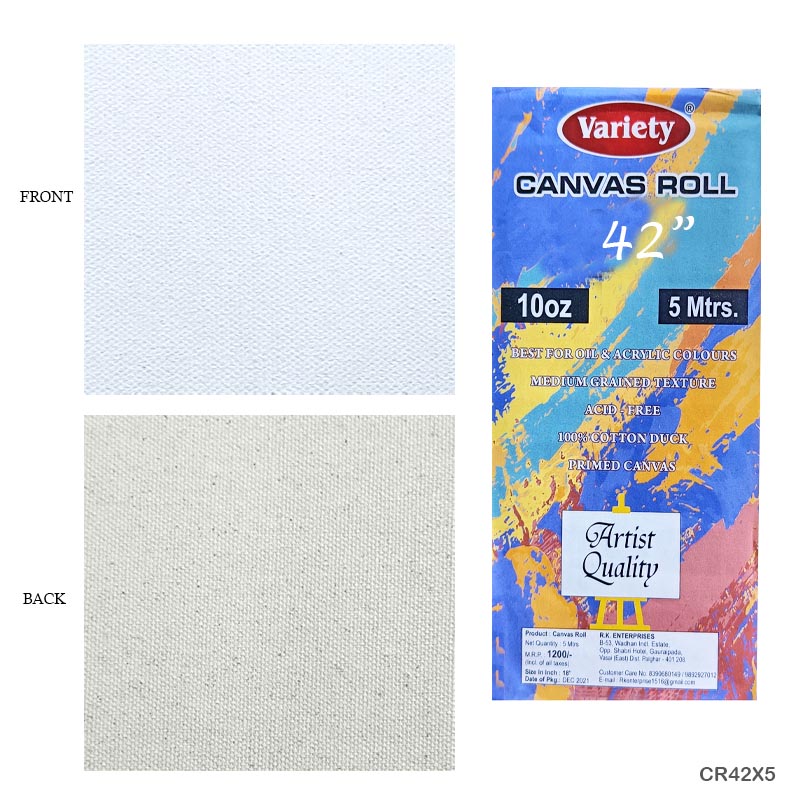 CANVAS ROLL 42"X 5MTR (CR42X5)