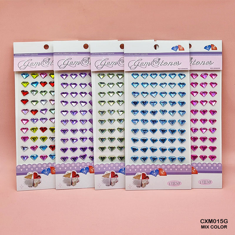 CXM015G GEM STONES DIAMOND SHAPE STICKER