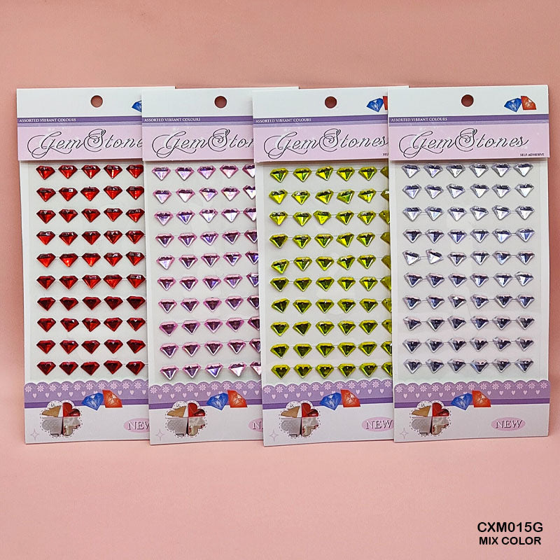 CXM015G GEM STONES DIAMOND SHAPE STICKER