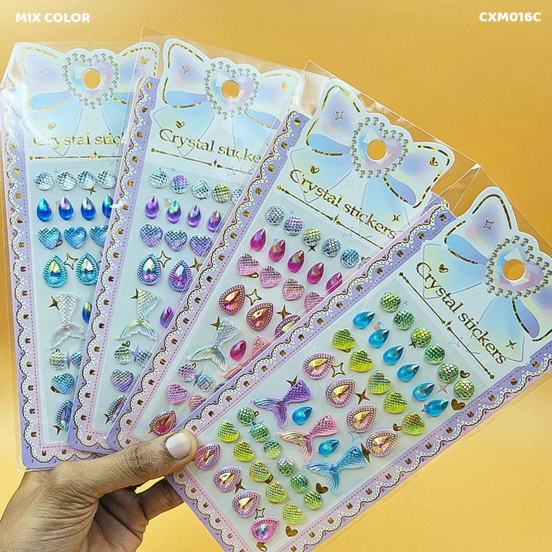 CXM016C CRYSTAL STICKER MERMAID