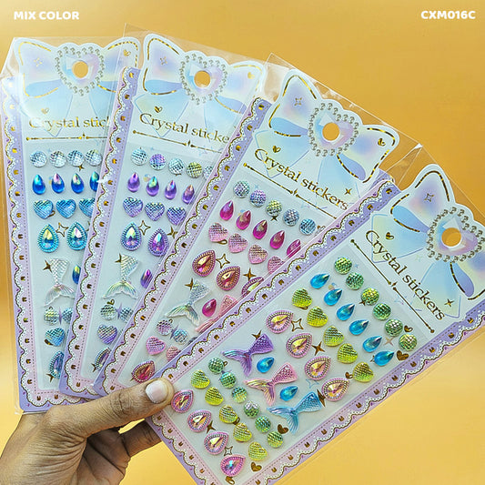CXM016C CRYSTAL STICKER MERMAID