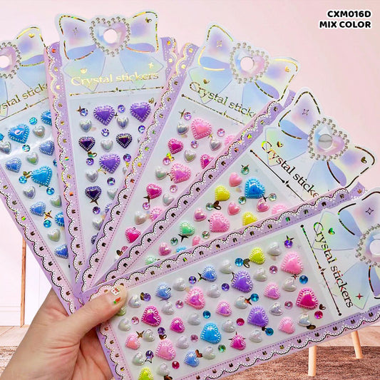 CXM016D CRYSTAL STICKER HEART