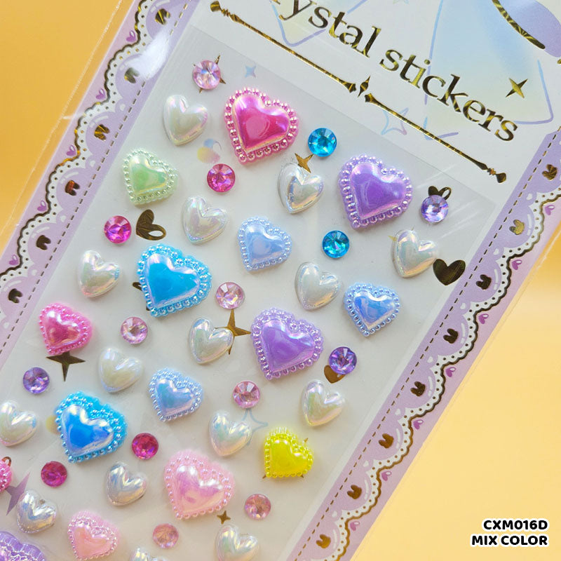 CXM016D CRYSTAL STICKER HEART