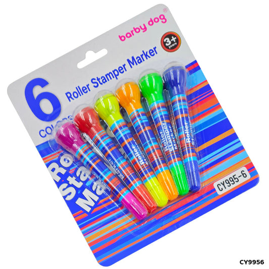 CY9956 ROLLER STAMPER MARKER 6PC