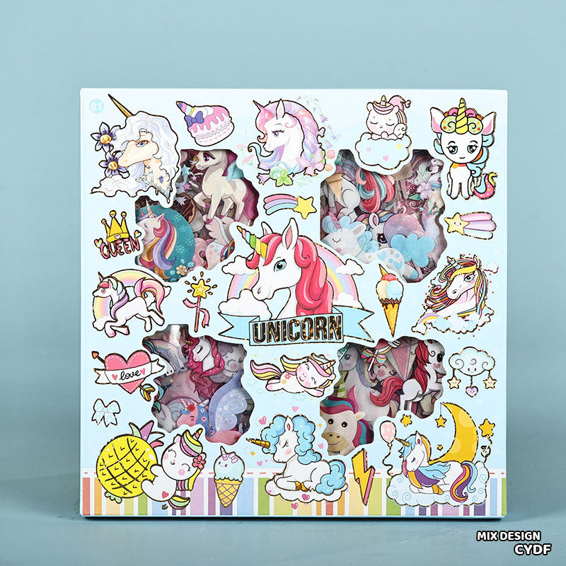 CYDF 100PC UNICORN CARTOON PRINT KIDS STICKER