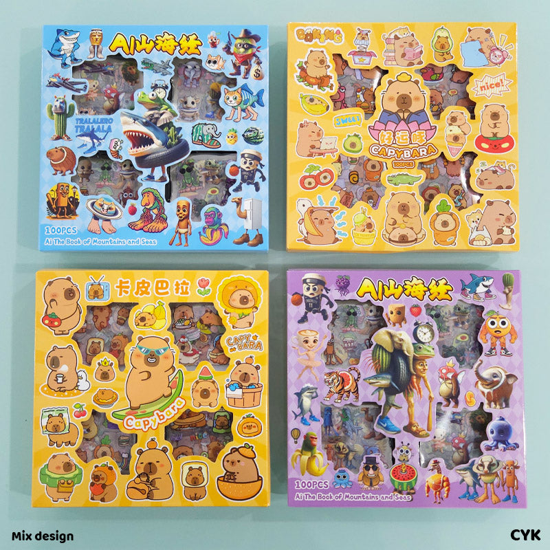 CYK 100PC CARTOON PRINT KIDS STICKER
