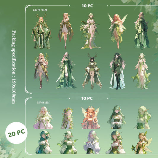 CYTZB001B FAIRY FANTASY STICKER 20PC