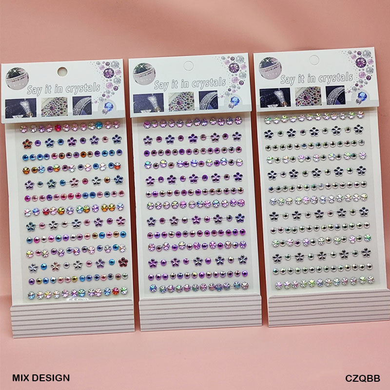 CZQBB FLOWER STONE STICKER (CZQBB)