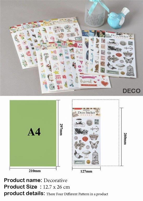 SC028E POCKET DIY MAP DECORATION STKR