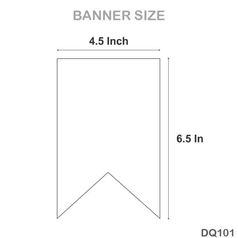 DQ1012 BABY GIRL FOIL PRINT BANNER