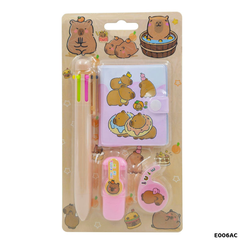 E006AC CAPYBARA STATIONERY GIFT SET