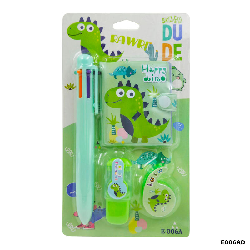 E006AD DIANOSAUR STATIONERY GIFT SET