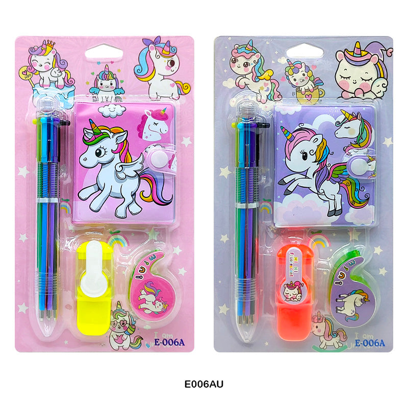 E006AU UNICORN STATIONERY GIFT SET