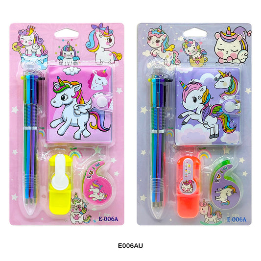 E006AU UNICORN STATIONERY GIFT SET