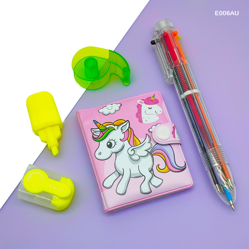 E006AU UNICORN STATIONERY GIFT SET