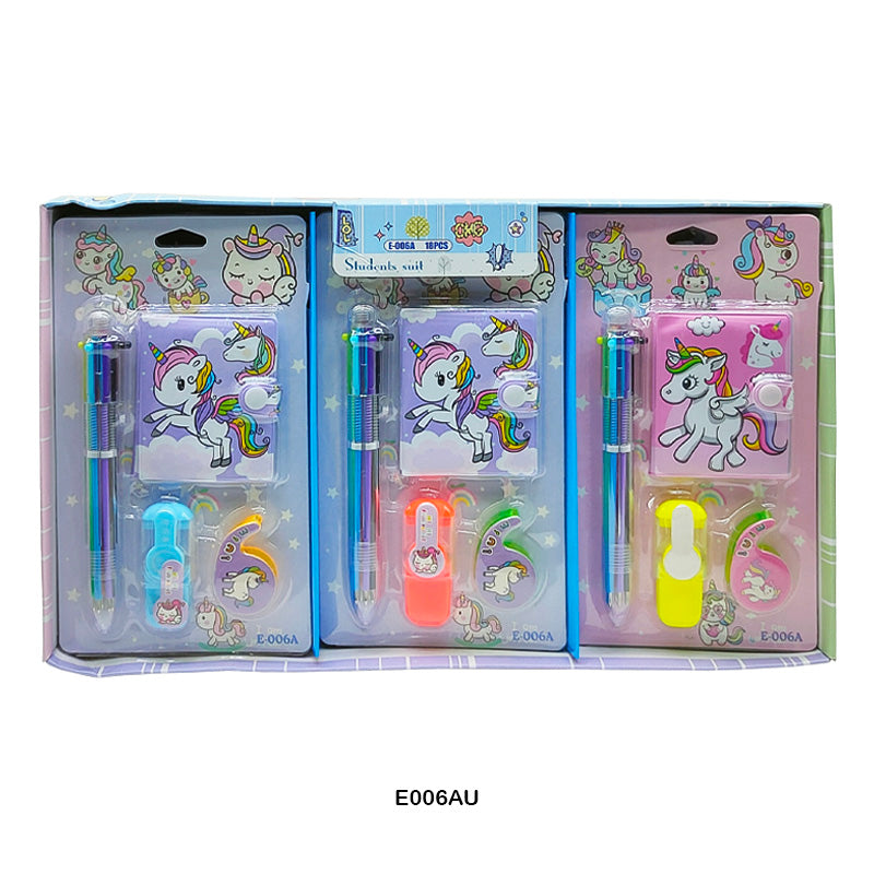 E006AU UNICORN STATIONERY GIFT SET