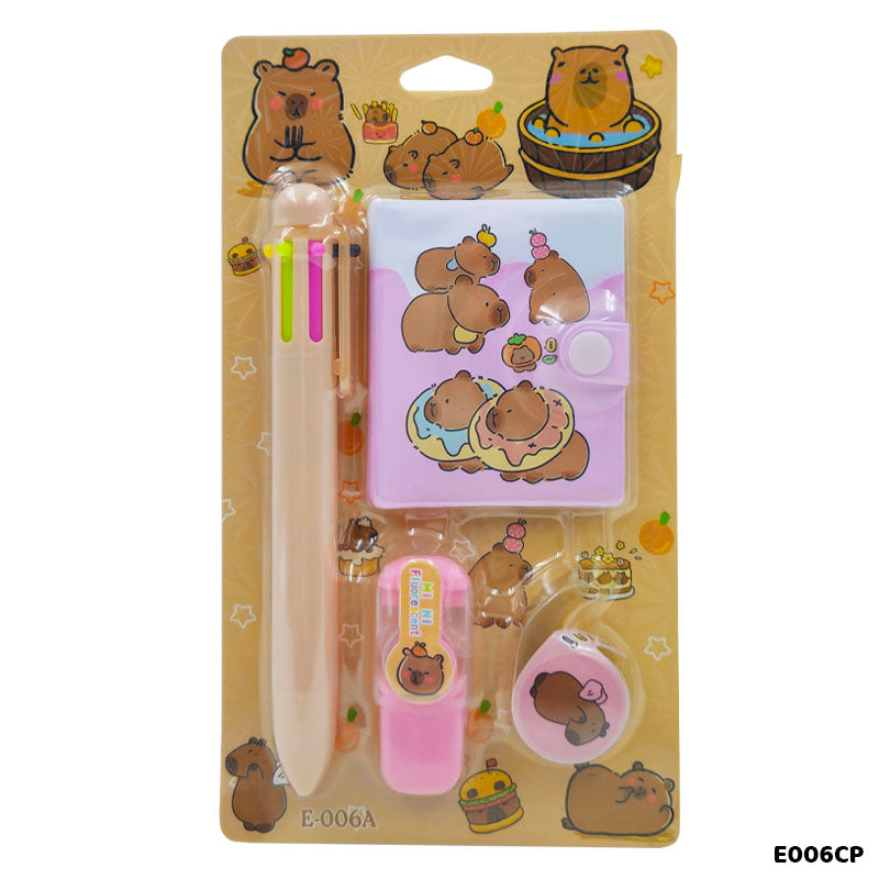 E006CP CAPYBARA STATIONERY GIFT SET