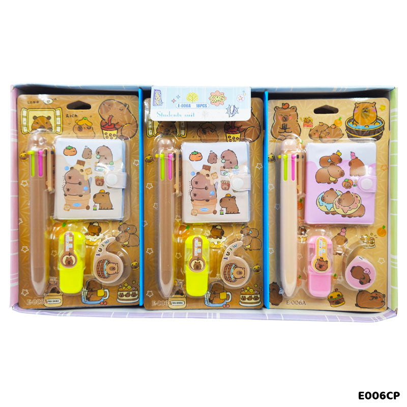 E006CP CAPYBARA STATIONERY GIFT SET