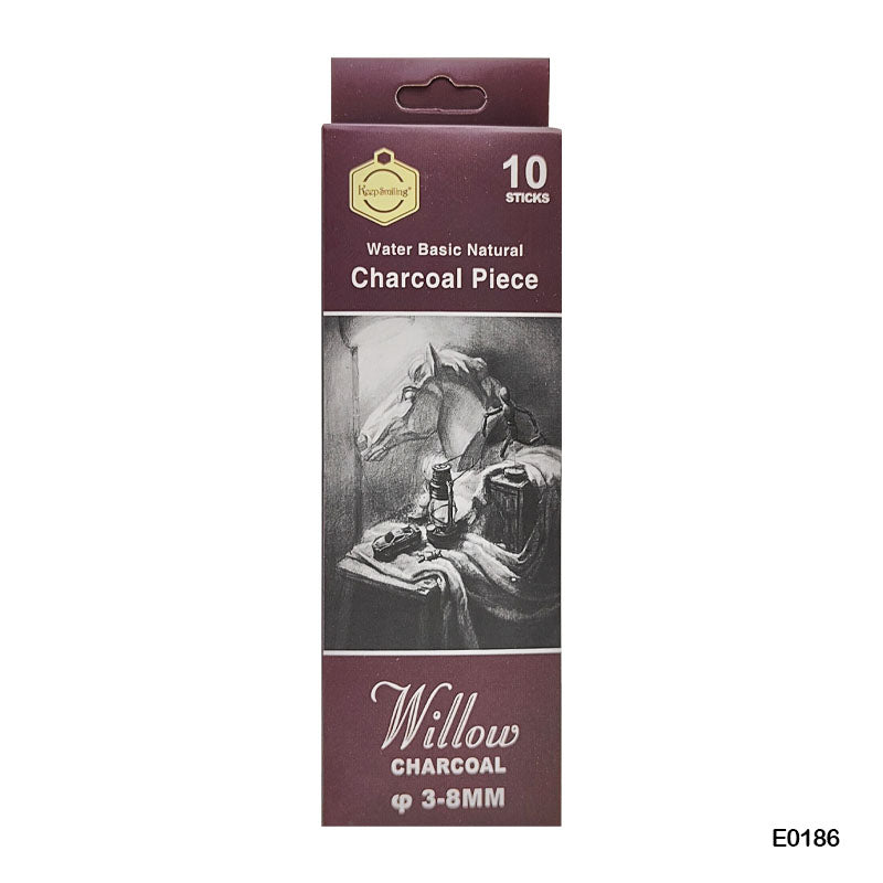 WILLOW CHARCOAL PIECE STICKS 10PC (E0186)