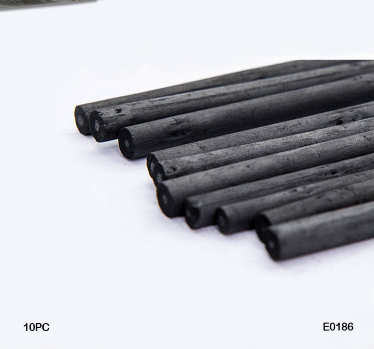 WILLOW CHARCOAL PIECE STICKS 10PC (E0186)
