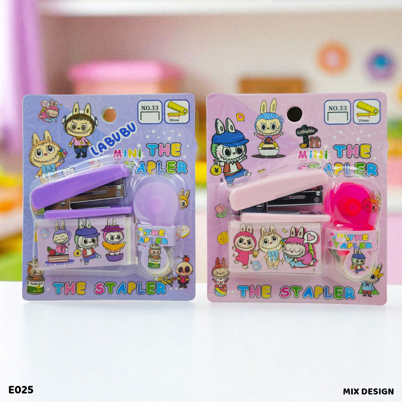 E025 MINI STAPLER WITH TAPE CUTTER SET