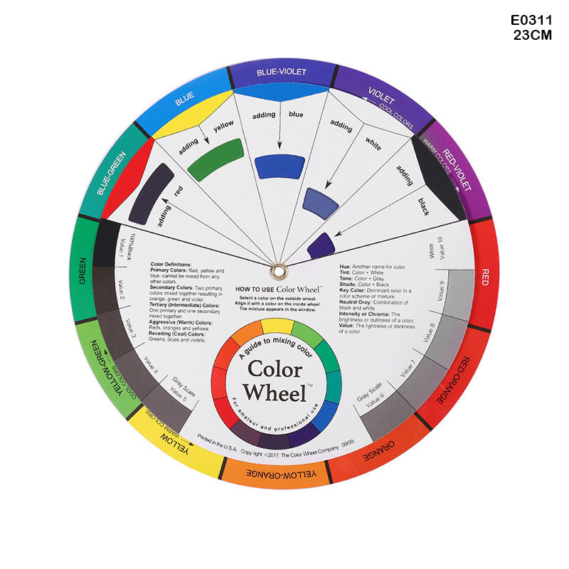 E0311 COLOR WHEEL (COLOR RELATIONSHIP)