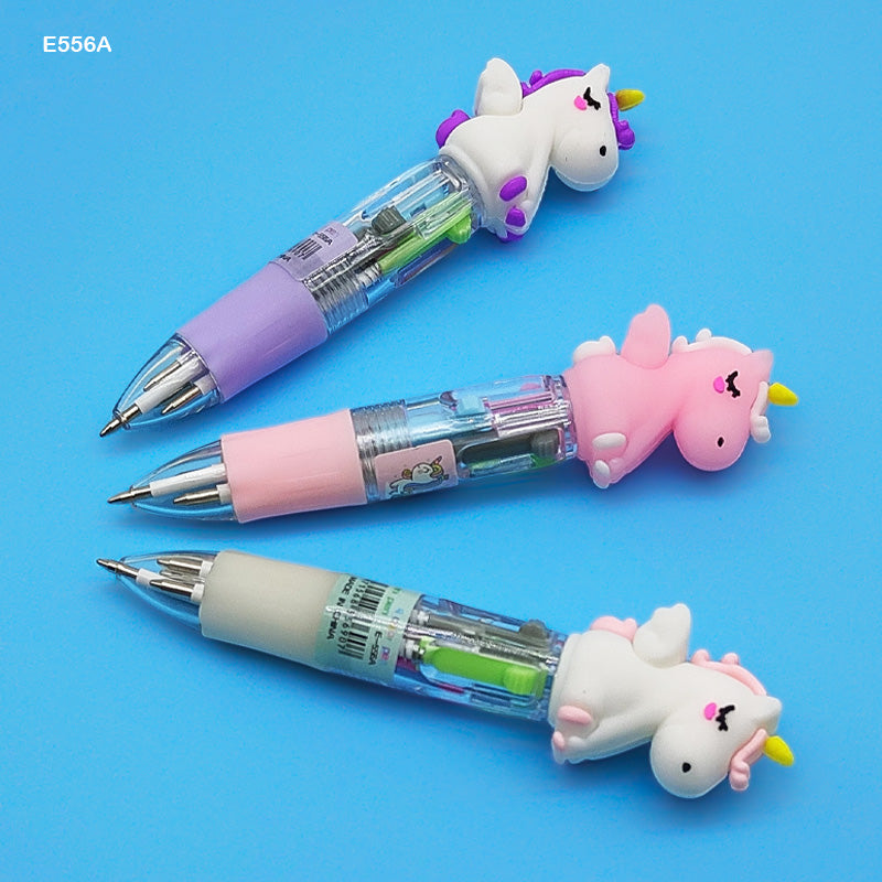 E556A 4 COLOR MINI UNICORN PEN (36PC)