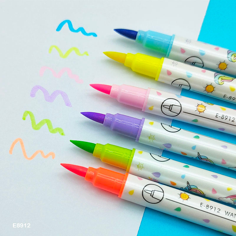 E8912 TWO TONE SIDE WATER COLOR HIGHLIGHTER MARKER