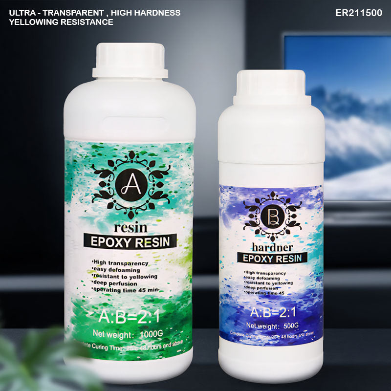 ER211500 2-1 1.5KG EPOXY ART RESIN HARDENER KIT