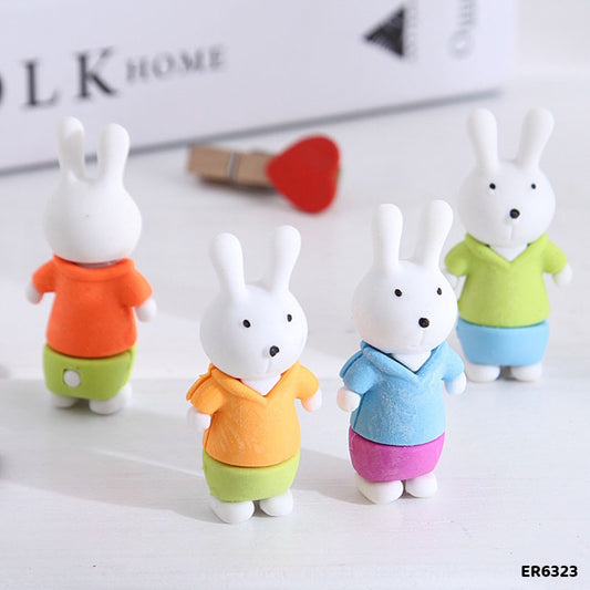 ER6323 RABBIT ERASER 36PCS