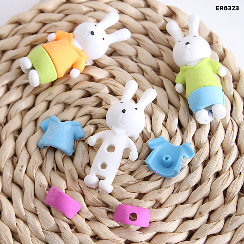 ER6323 RABBIT ERASER 36PCS