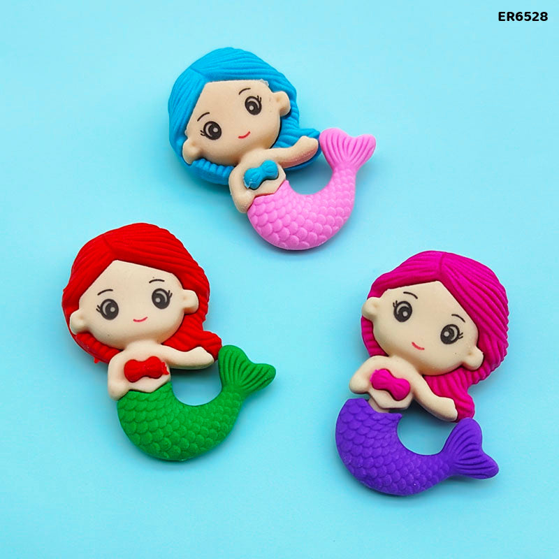 ER6528 MERMAID ERASER 48PCS