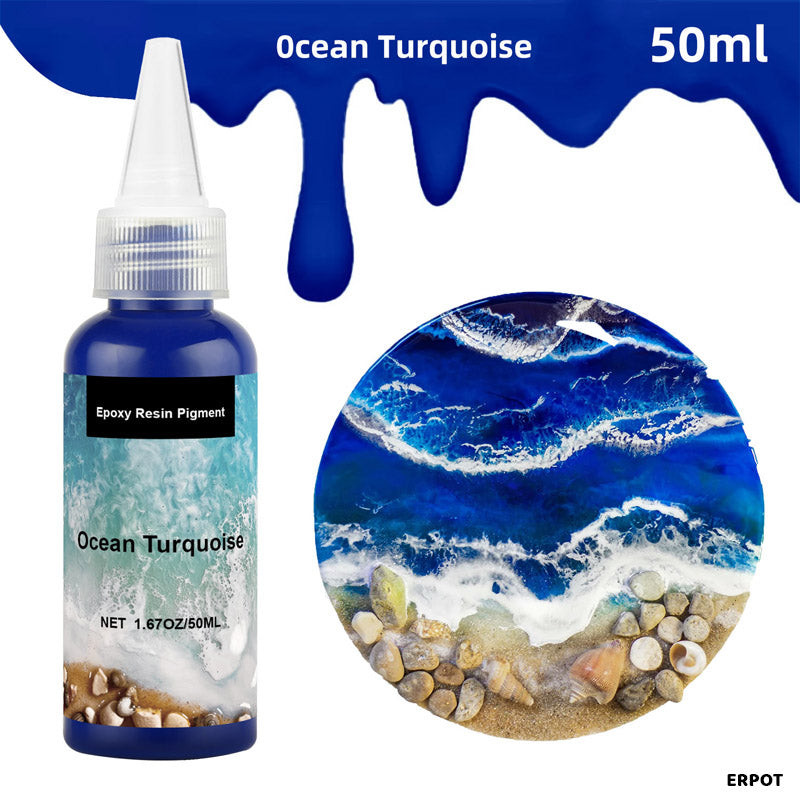 EPOXY RESIN PIGMENT OCEAN TURQUOISE 50ML ERPOT