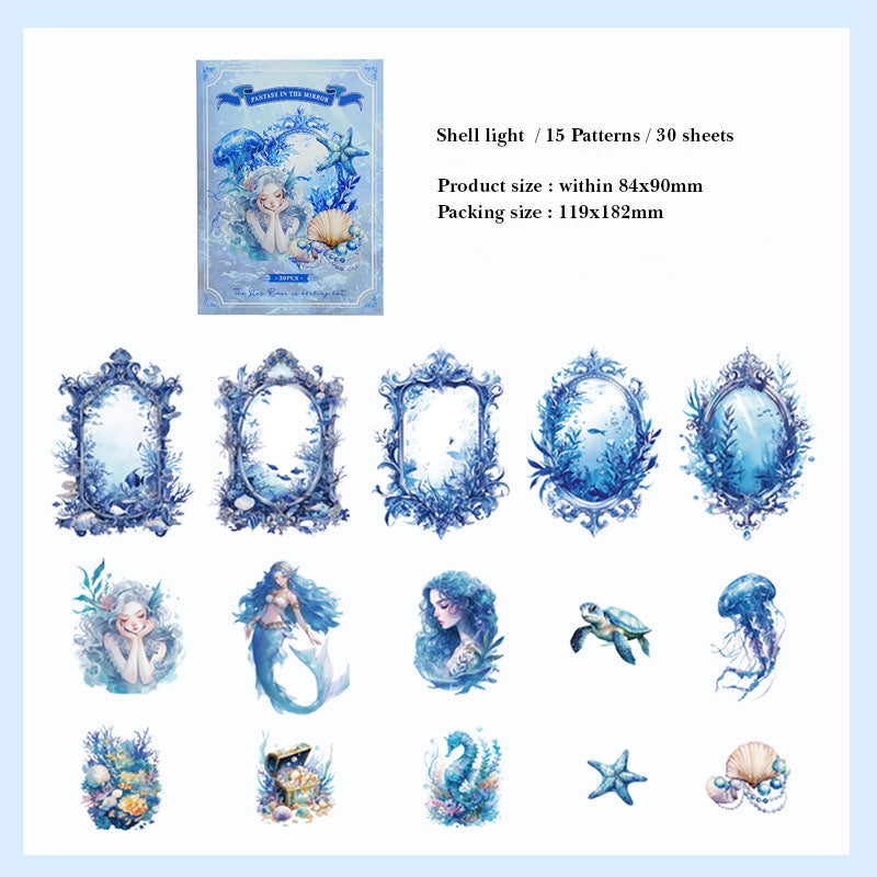 EXA2304223 DREAMLAND SERIES FANTASY STICKER 30PC