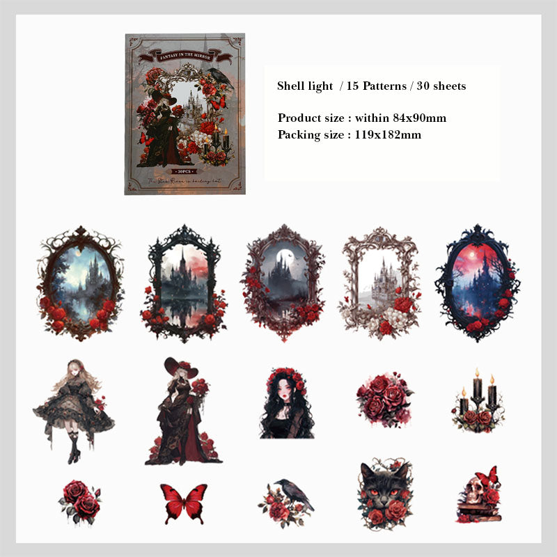 EXA2304225 DREAMLAND SERIES FANTASY STICKER 30PC