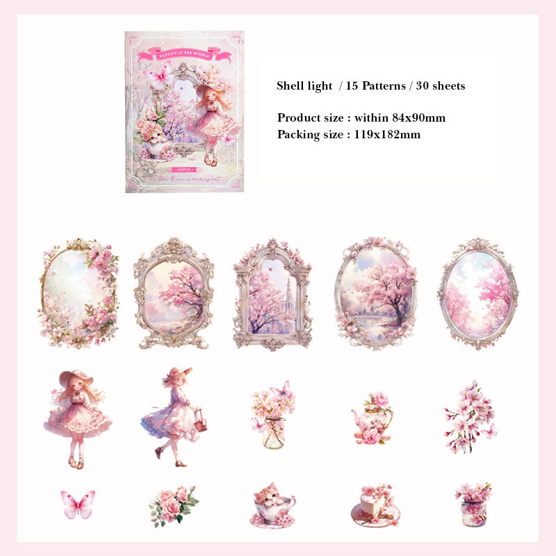 EXA2304226 DREAMLAND SERIES FANTASY STICKER 30PC