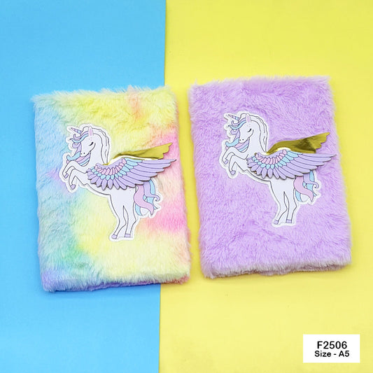 F2506 SOFT FUR DIARY A5