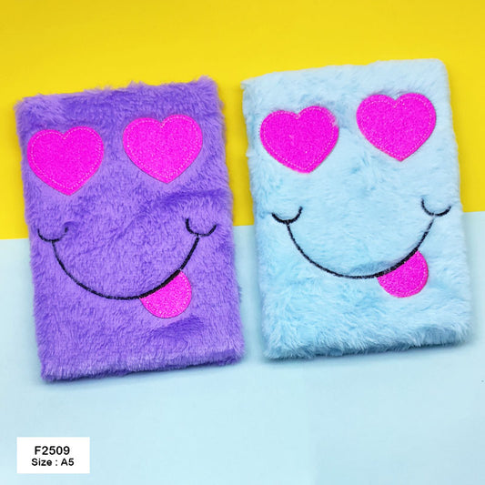 F2509 SOFT FUR DIARY A5