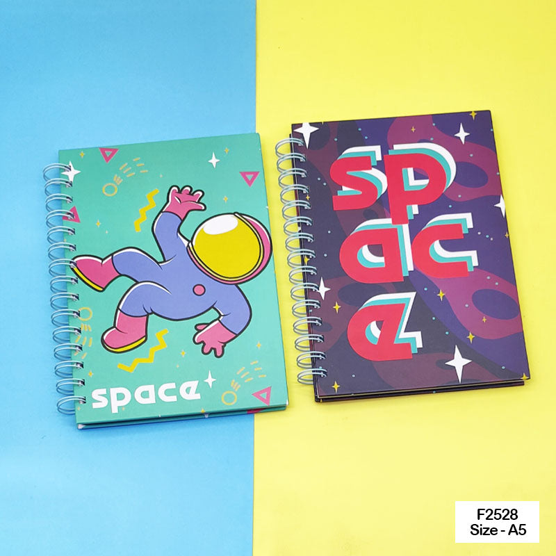 F2528 PRINTED SPIRAL DIARY 15X21CM