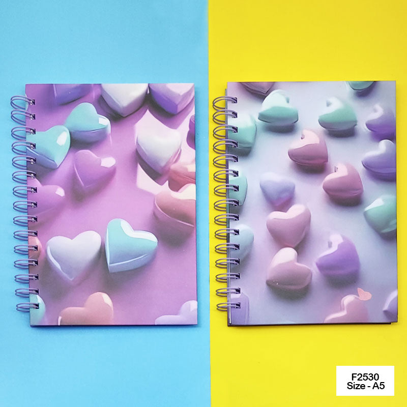 F2530 PRINTED SPIRAL DIARY 15X21CM