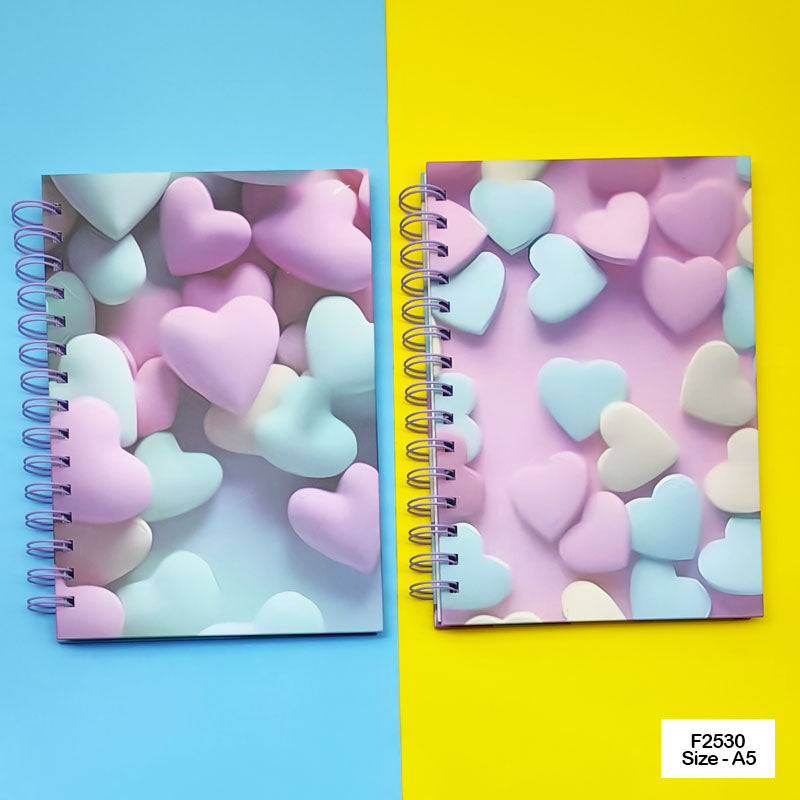 F2530 PRINTED SPIRAL DIARY 15X21CM