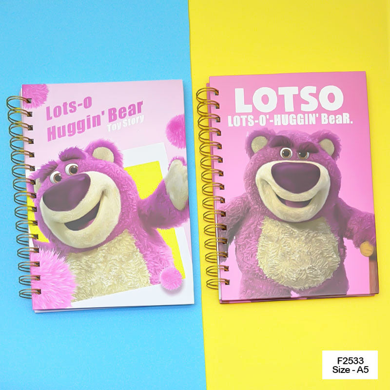 F2533 PRINTED SPIRAL DIARY 15X21CM A5