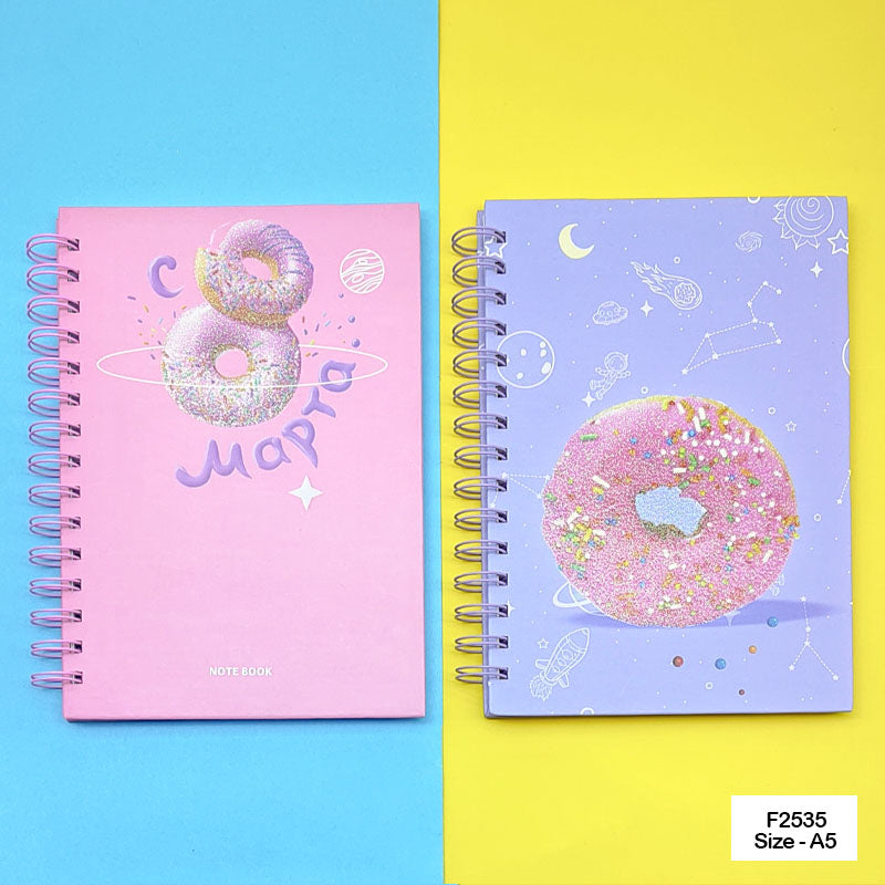 F2535 PRINTED SPIRAL DIARY 15X21CM A5